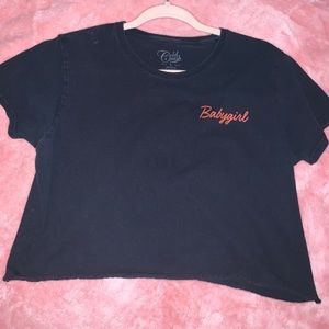 Babygirl crop tee